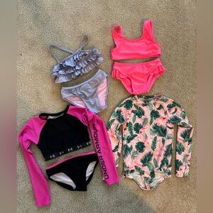 Girls Bathing Suits Size 5-6